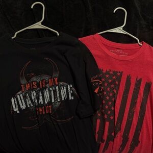 2 Men's Nine Line tshirts
